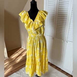Banana republic summer ruffle dress